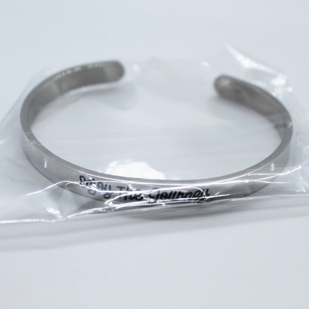 ENJOY THE JOURNEY Cuff Bracelet by Positive Vibez - Picture 4 of 4